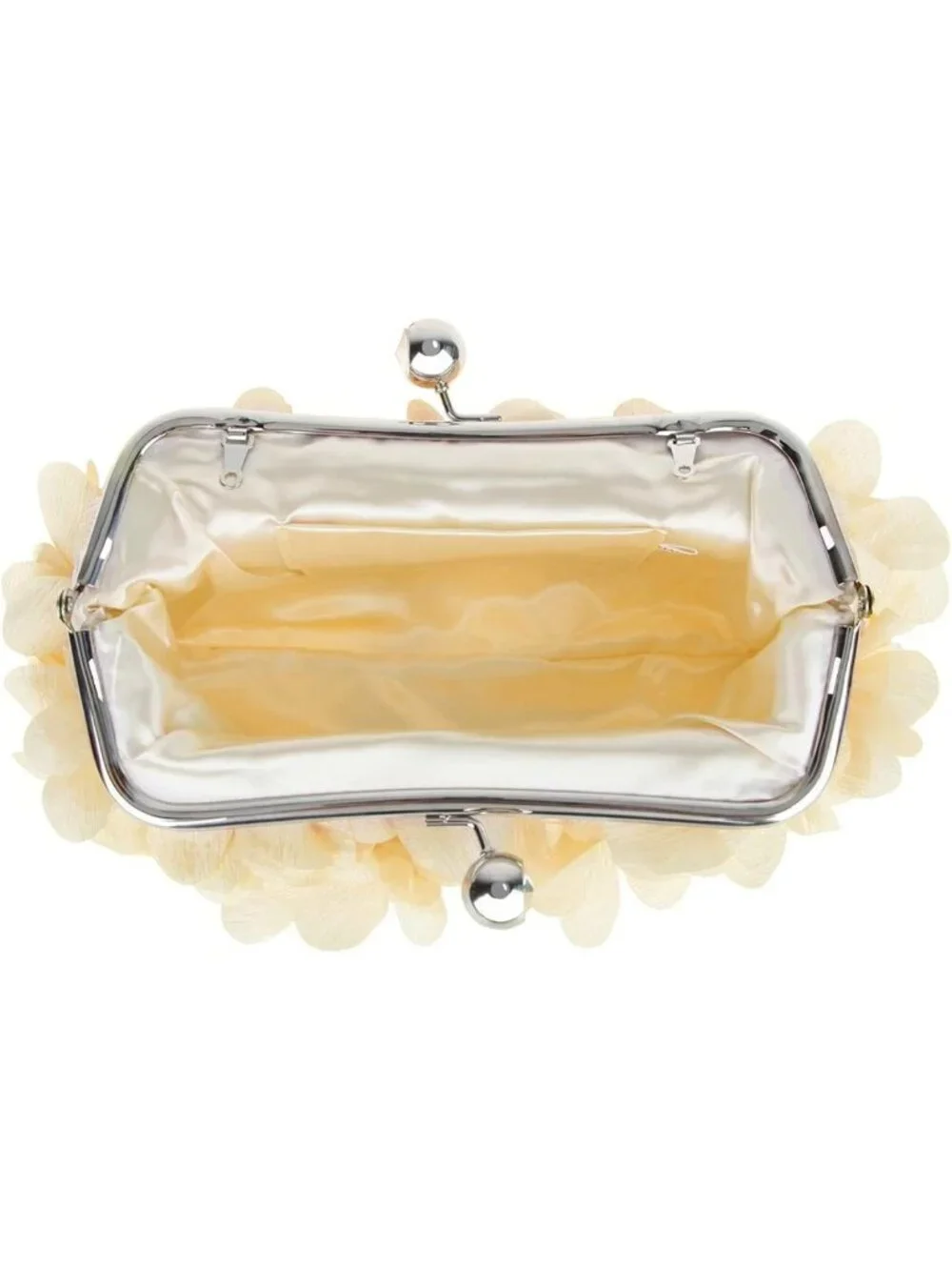 Elegant Floral Evening Clutch Purse with Detachable Chain for Wedding & Party